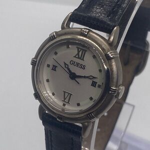 Guess Classic Silver and Black Timepiece